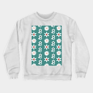 Diseño digital flores abstractas Crewneck Sweatshirt